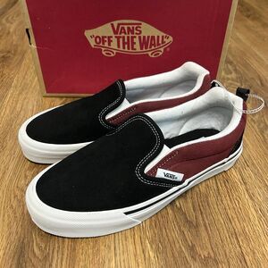 VANS knu black suede slip on shoes sneakers mens 7.5 new